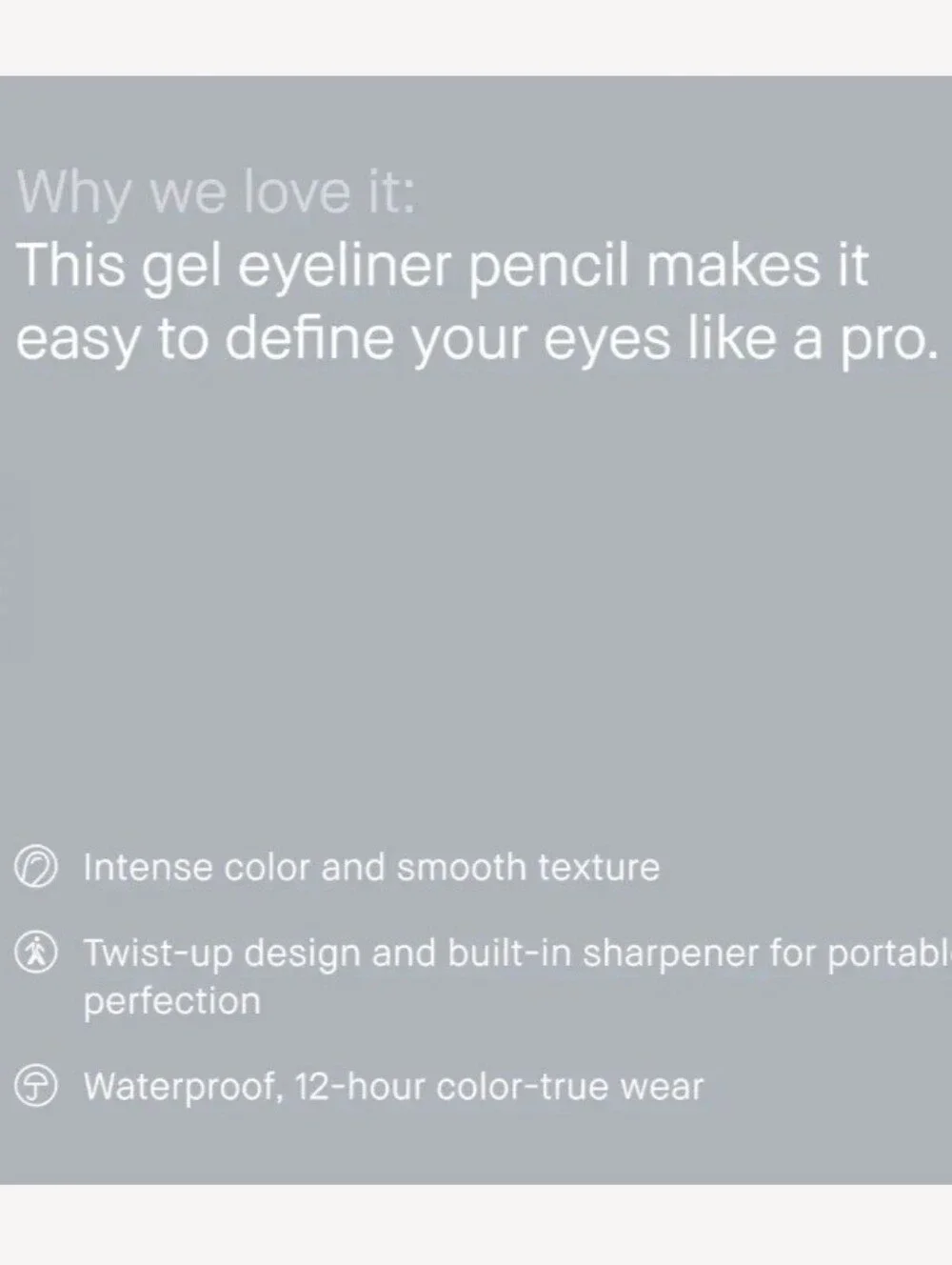 BOBBI BROWN Pitch Black Perfectly Defined Gel Eyeliner